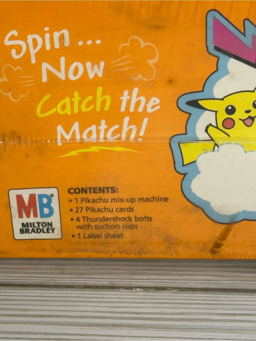Vintage 1999 Pikachu Match 'Em Catch 'Em Game by Milton Bradley Collectible